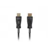 LANBERG HDMI laidas - M/M v2.1 Optinis AOC - 20m Juodas