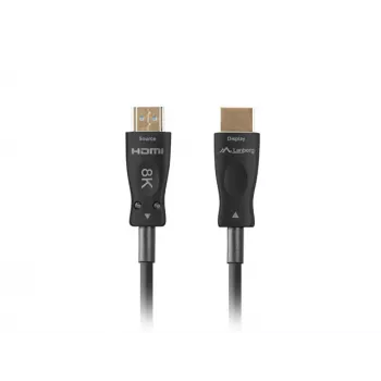 LANBERG HDMI Laidas 2.1 Optinis AOC M/M 40m Juodas