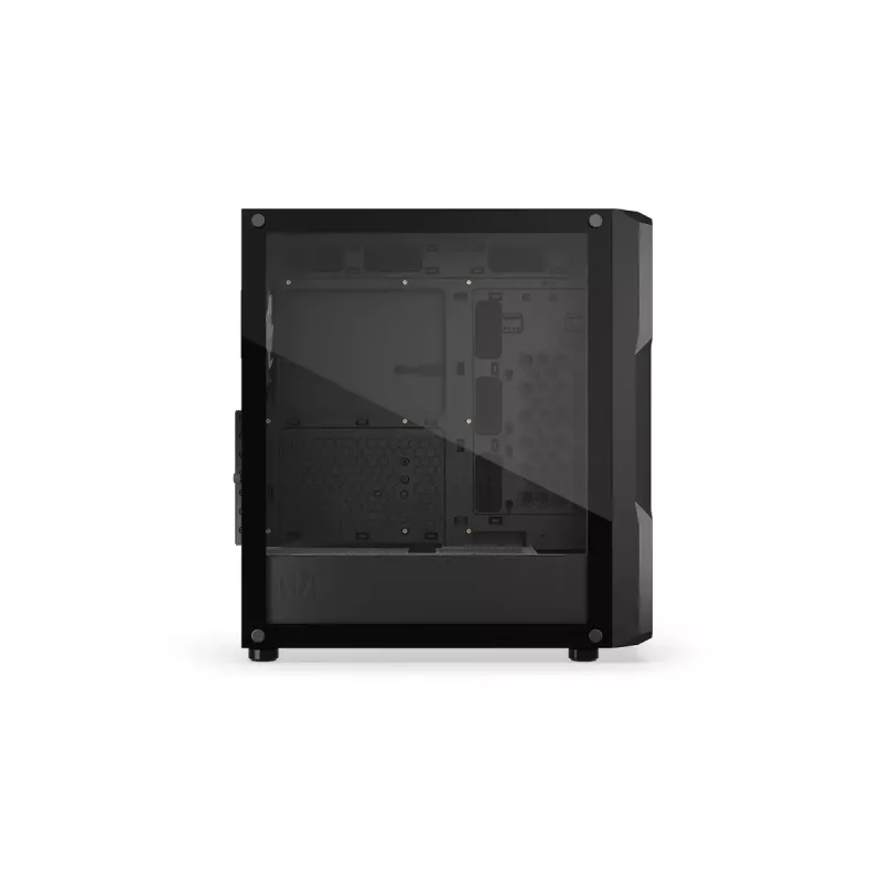Korpusas ENDORFY Regnum 400 ARGB Tower Black — ATX, grūdintas stiklas, ARGB, 3x120mm priekyje, 1x120mm gale, palaiko GPU 37 cm