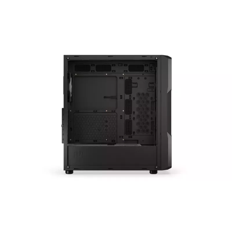 Korpusas ENDORFY Regnum 400 ARGB Tower Black — ATX, grūdintas stiklas, ARGB, 3x120mm priekyje, 1x120mm gale, palaiko GPU 37 cm