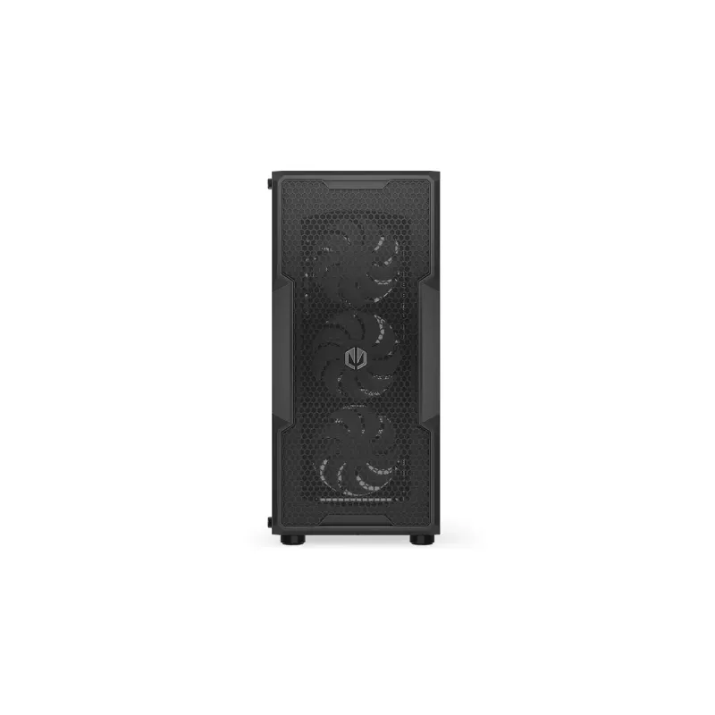 Korpusas ENDORFY Regnum 400 ARGB Tower Black — ATX, grūdintas stiklas, ARGB, 3x120mm priekyje, 1x120mm gale, palaiko GPU 37 cm