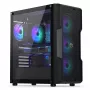 Korpusas ENDORFY Regnum 400 ARGB Tower Black — ATX, grūdintas stiklas, ARGB, 3x120mm priekyje, 1x120mm gale, palaiko GPU 37 cm