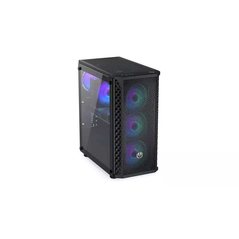Korpusas ENDORFY Signum 300 ARGB Tower Black — ATX, grūdintas stiklas, ARGB apšvietimas, palaiko GPU 350mm, aušintuvo aukštis 161mm