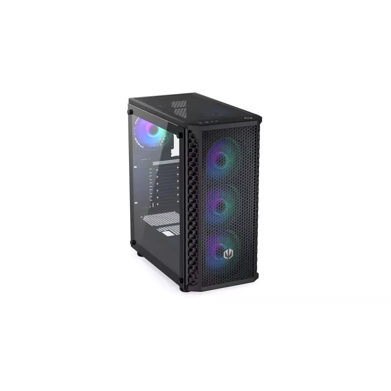 Korpusas ENDORFY Signum 300 ARGB Tower Black — ATX, grūdintas stiklas, ARGB apšvietimas, palaiko GPU 350mm, aušintuvo aukštis 161mm