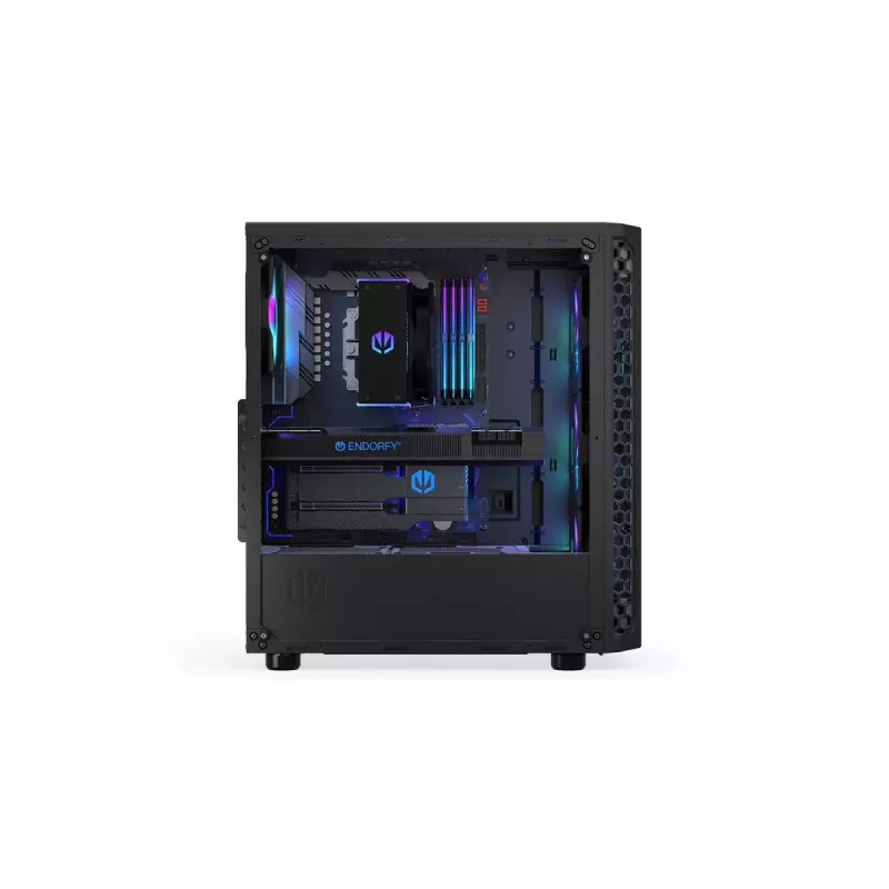 Korpusas ENDORFY Signum 300 ARGB Tower Black — ATX, grūdintas stiklas, ARGB apšvietimas, palaiko GPU 350mm, aušintuvo aukštis 161mm