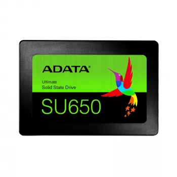 2,5 colio SATA III SSD ADATA SU650 1 TB — 520 MB/s skaitymas, 450 MB/s rašymas, 3D NAND