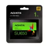 2,5 colio SATA III SSD ADATA SU650 1 TB — 520 MB/s skaitymas, 450 MB/s rašymas, 3D NAND