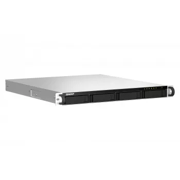 QNAP TS-464U NAS stelažinis (1U) Intel® Celeron® N5095 8 GB DDR4 0 TB QNAP Turbo System Aliuminis, Juoda