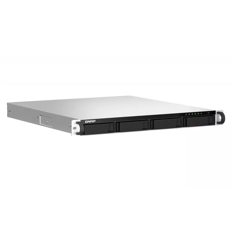 QNAP TS-464U NAS stelažinis (1U) Intel® Celeron® N5095 8 GB DDR4 0 TB QNAP Turbo System Aliuminis, Juoda