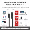 USB-C prailginimo laidas Unitek C14086BK-1.5M — USB 3.2 Gen 2, 10 Gbit/s, 5 m, juodas