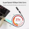 USB-C prailginimo laidas Unitek C14086BK-1.5M — USB 3.2 Gen 2, 10 Gbit/s, 5 m, juodas