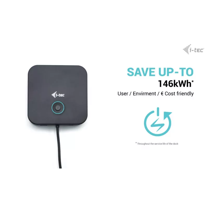 i-tec USB-C HDMI Dual DP Docking Station su Power Delivery 100 W ir universaliu įkrovikliu 100 W