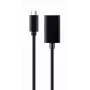 Gembird USB Type-C į DisplayPort adapterio kabelis, 4K, 15 cm, juodas