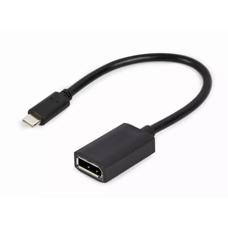 Gembird USB Type-C į DisplayPort adapterio kabelis, 4K, 15 cm, juodas