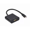 GEMBIRD USB Type-C į HDMI adapterio kabelis, 4K@60Hz, 15cm, juodas