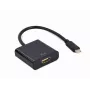 GEMBIRD USB Type-C į HDMI adapterio kabelis, 4K@60Hz, 15cm, juodas