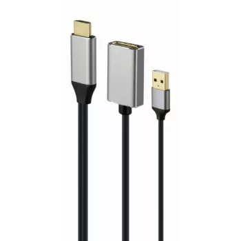 GEMBIRD Active 4K HDMI vyriškas į DisplayPort moterišką adapteris, juodas