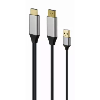 Gembird aktyvus 4K HDMI vyriškas į DisplayPort vyrišką adapterio laidas, 2 m - juoda