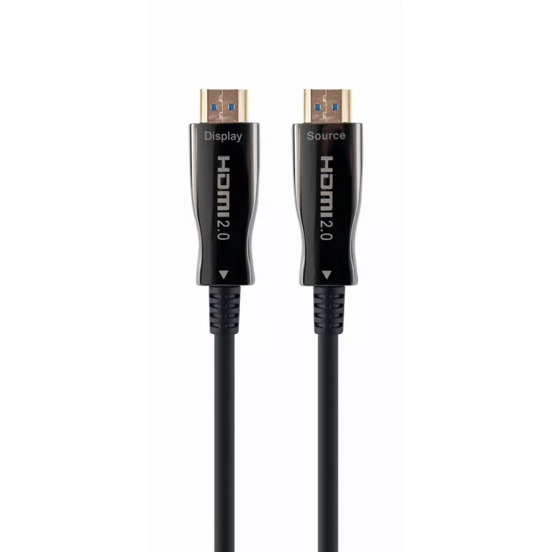 HDMI kabelis Gembird CCBP‑HDMI‑AOC‑20M‑02 – 20 m šviesolaidinis HDMI 2.0, 4K@60Hz, HDR, 4:4:4