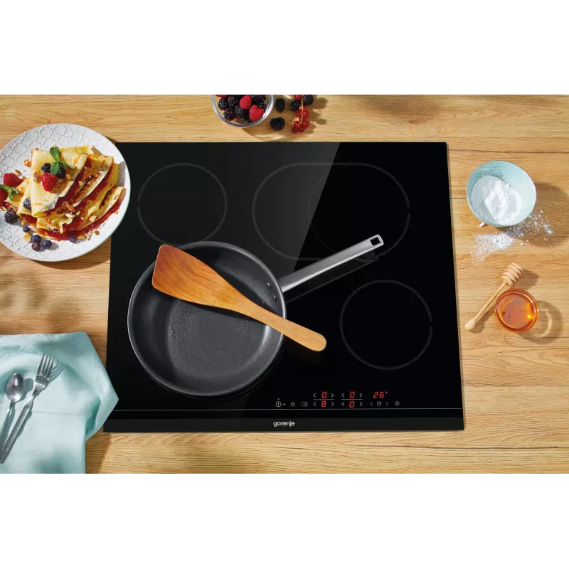 Gorenje ECT643BCSC įmontuojama keraminė kaitlentė 4 zonos jutiklinis valdymas