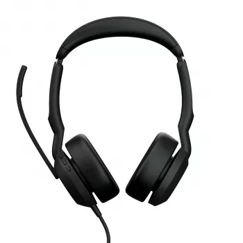 Ausinės Jabra Evolve2 50 - USB-A MS Stereo, laidinės, biurui/skambučių centrui, 20 - 20000 Hz, 127 g, juodos