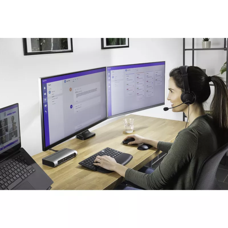 Dvigubas monitoriaus laikiklis Kensington SmartFit One-Touch K59601WW