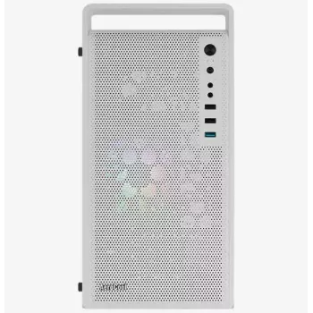 Korpusas AEROCOOL PGS CS-109-G-WT-v1 Mini Tower SPCC baltas — microATX, iki 26 cm GPU, FRGB, tinklelinis priekis
