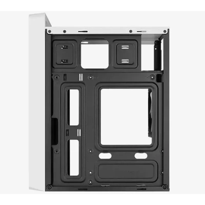 Korpusas AEROCOOL PGS CS-109-G-WT-v1 Mini Tower SPCC baltas — microATX, iki 26 cm GPU, FRGB, tinklelinis priekis