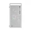 Korpusas AEROCOOL PGS CS-109-G-WT-v1 Mini Tower SPCC baltas — microATX, iki 26 cm GPU, FRGB, tinklelinis priekis