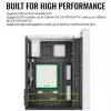 Korpusas AEROCOOL PGS CS-109-G-WT-v1 Mini Tower SPCC baltas — microATX, iki 26 cm GPU, FRGB, tinklelinis priekis