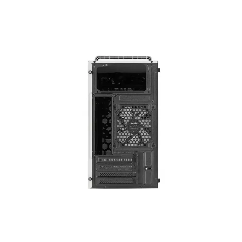 Korpusas AEROCOOL PGS CS-109-G-WT-v1 Mini Tower SPCC baltas — microATX, iki 26 cm GPU, FRGB, tinklelinis priekis