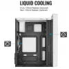 Korpusas AEROCOOL PGS CS-109-G-WT-v1 Mini Tower SPCC baltas — microATX, iki 26 cm GPU, FRGB, tinklelinis priekis