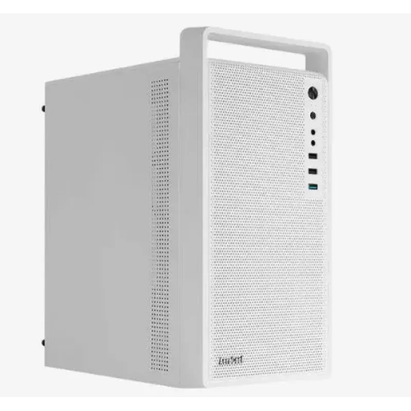 Korpusas AEROCOOL PGS CS-109-G-WT-v1 Mini Tower SPCC baltas — microATX, iki 26 cm GPU, FRGB, tinklelinis priekis