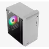 Korpusas AEROCOOL PGS CS-109-G-WT-v1 Mini Tower SPCC baltas — microATX, iki 26 cm GPU, FRGB, tinklelinis priekis