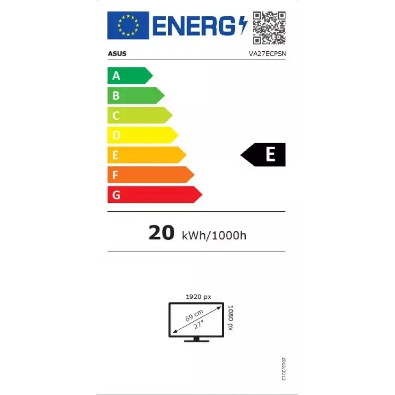 ASUS VA27ECPSN monitor 68.6 cm (27 col.) Full HD IPS LED juodas