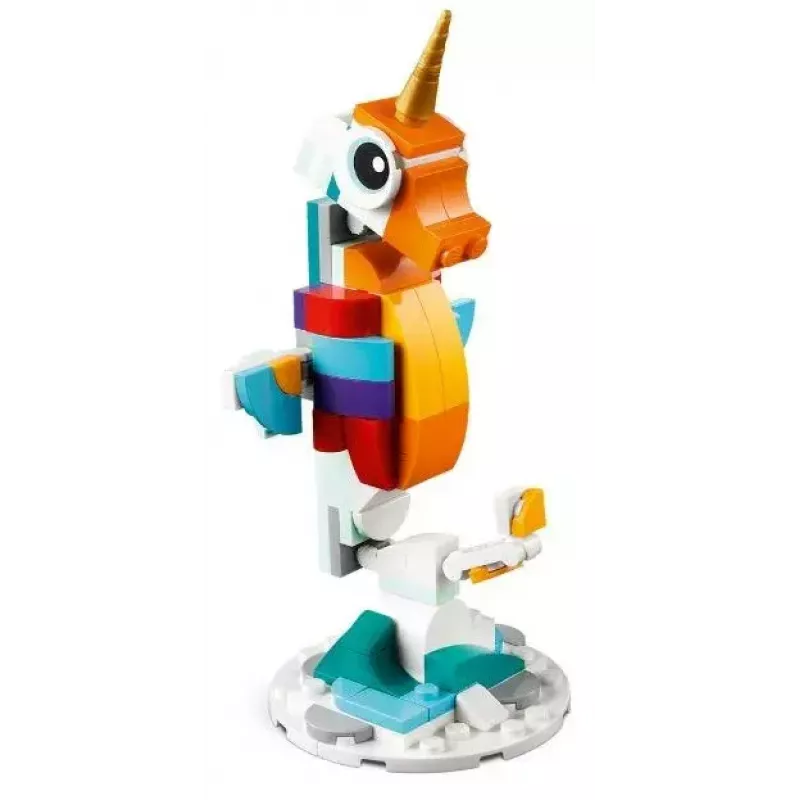 Konstruktorius LEGO Creator 3in1 31140 Stebuklingas vienaragis, 145 dalių, 130 mm aukštis, nuo 7 metų