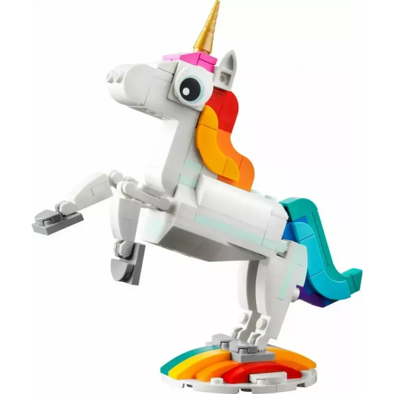 Konstruktorius LEGO Creator 3in1 31140 Stebuklingas vienaragis, 145 dalių, 130 mm aukštis, nuo 7 metų