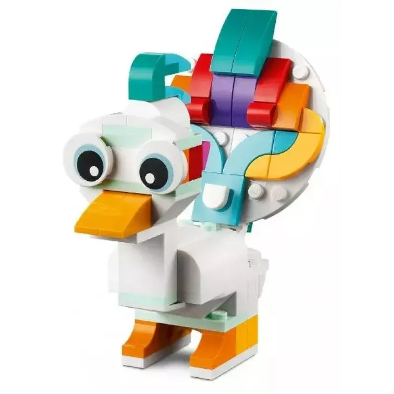 Konstruktorius LEGO Creator 3in1 31140 Stebuklingas vienaragis, 145 dalių, 130 mm aukštis, nuo 7 metų