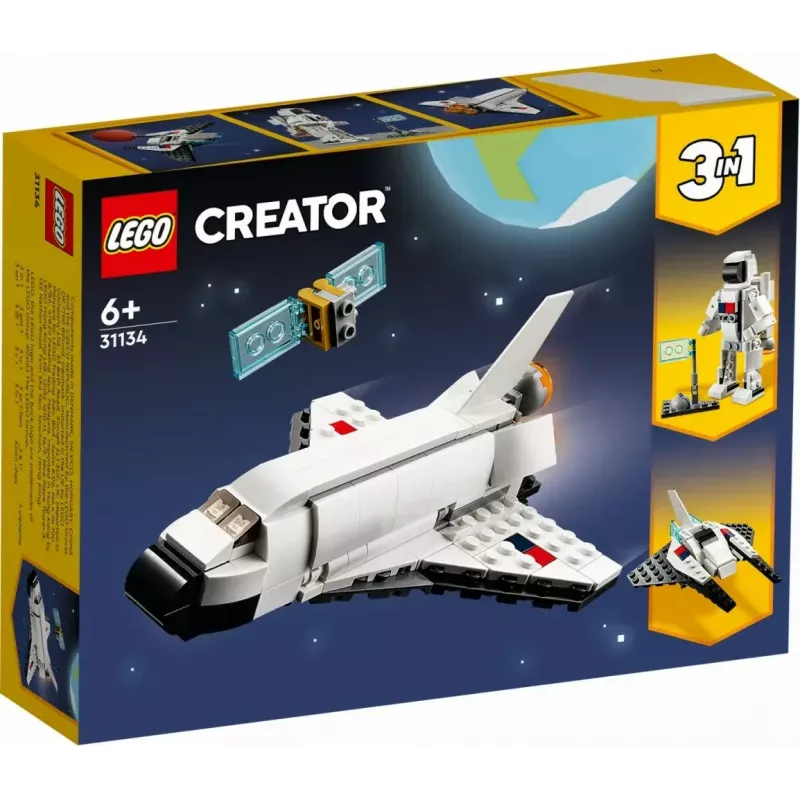 LEGO Creator 3 viename kosminis laivas 31134 — 144 detalės, nuo 6 metų, 160×120×60 mm
