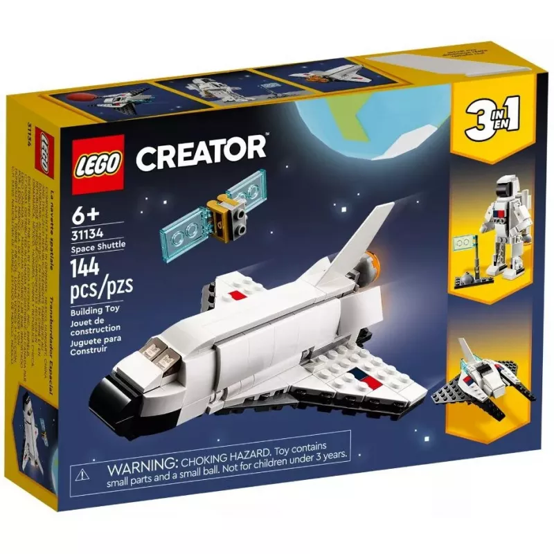 LEGO Creator 3 viename kosminis laivas 31134 — 144 detalės, nuo 6 metų, 160×120×60 mm