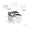 HP LaserJet Pro MFP 3102fdn spausdintuvas, lazerinis, nespalvotas, 1200 x 1200 DPI, A4, tiesioginis spausdinimas, baltas