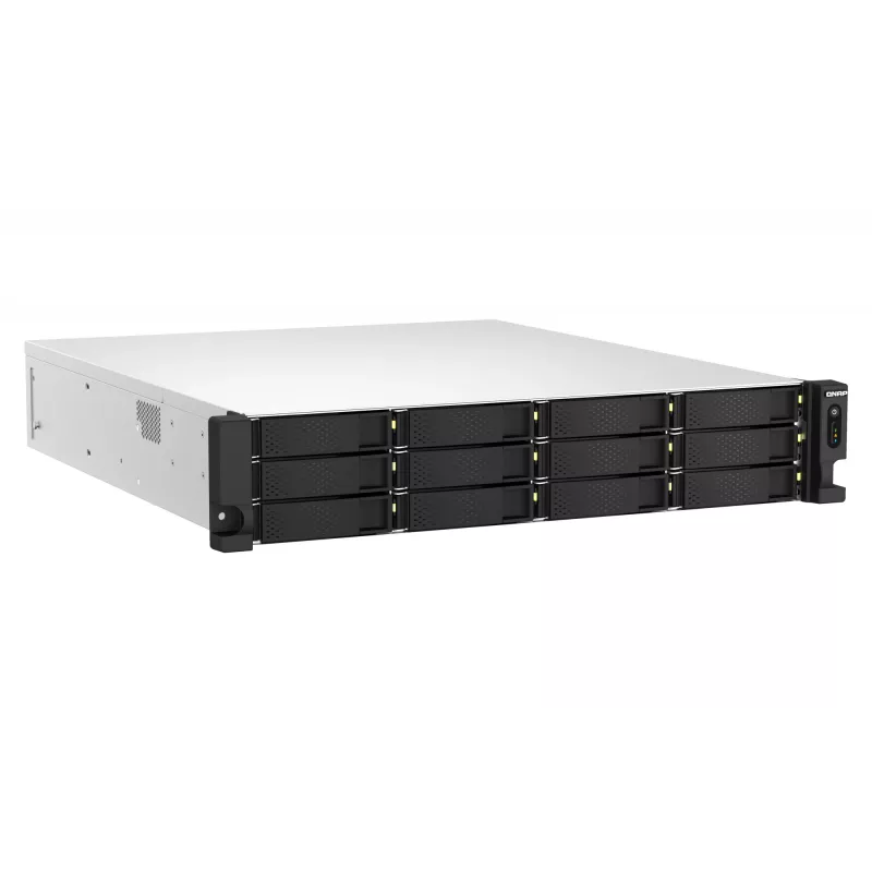 QNAP TS-H1887XU-RP NAS stelažinis (2U) Intel Xeon E E-2336 32 GB DDR4 0 TB QuTS hero Juoda, Balta