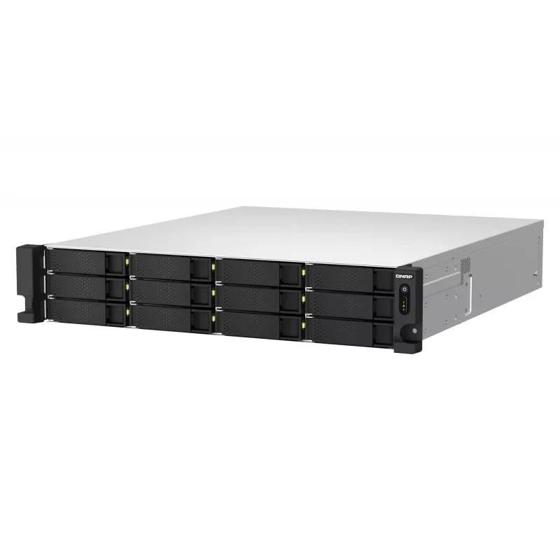 QNAP TS-H1887XU-RP NAS stelažinis (2U) Intel Xeon E E-2336 32 GB DDR4 0 TB QuTS hero Juoda, Balta