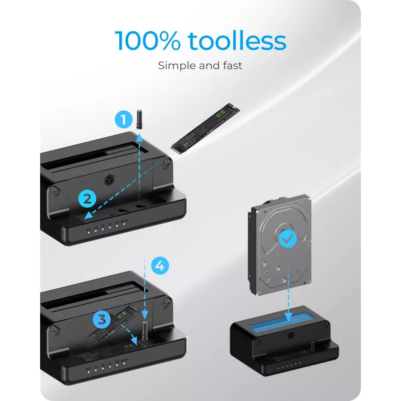 ICY BOX IB-2914MSCL-C31 USB 3.2 Gen 2 (3.1 Gen 2) Type-C juoda