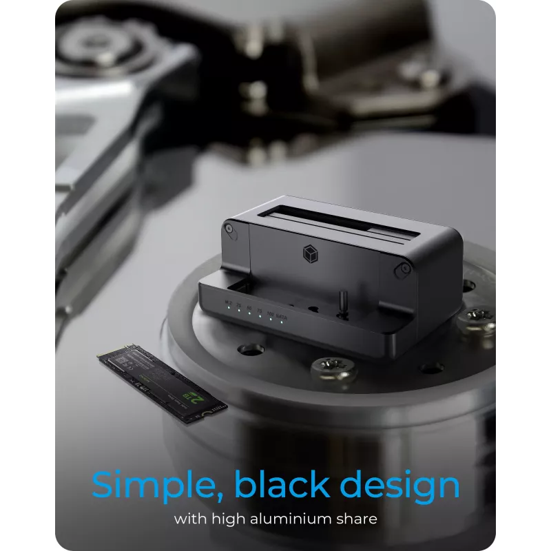 ICY BOX IB-2914MSCL-C31 USB 3.2 Gen 2 (3.1 Gen 2) Type-C juoda