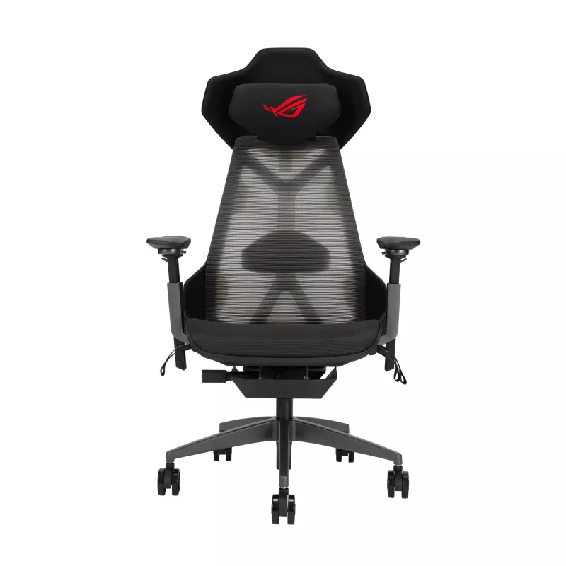 ASUS ROG Destrier Ergo tinklinė sėdynė Juoda 720mm 840mm 134cm