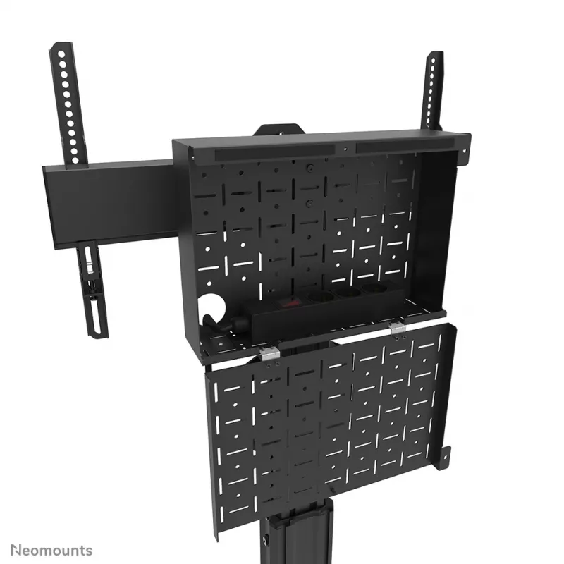 Neomounts FL50S-825BL1 mobilus grindinis stovas televizoriui 37-75 colių – TÜV, juodas, plieninis, 70 kg