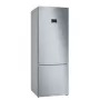 Šaldytuvas-šaldiklis Bosch Serie 4 KGN56XLEB — laisvai pastatomas, nerūdijančio plieno, 508 l (400 l šaldytuvas + 108 l šaldiklis), No Frost, LED ekranas