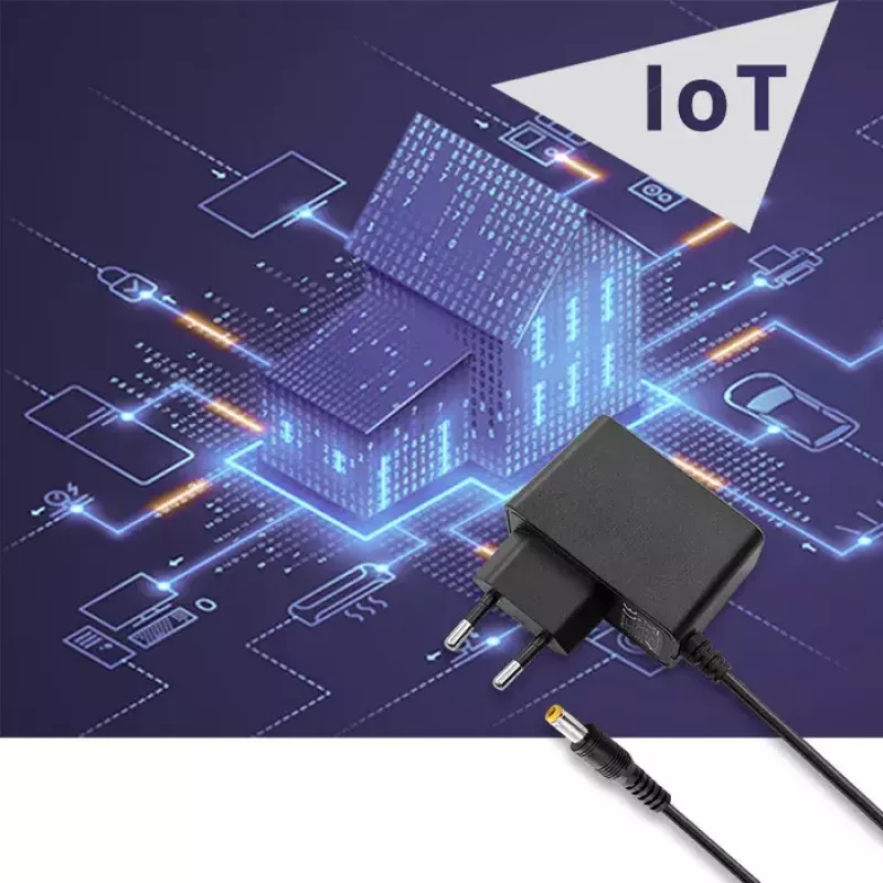 Qoltec 51021 maitinimo adapteris į rozetę 5 W, 5 V, 1 A, 5,5x2,5 mm