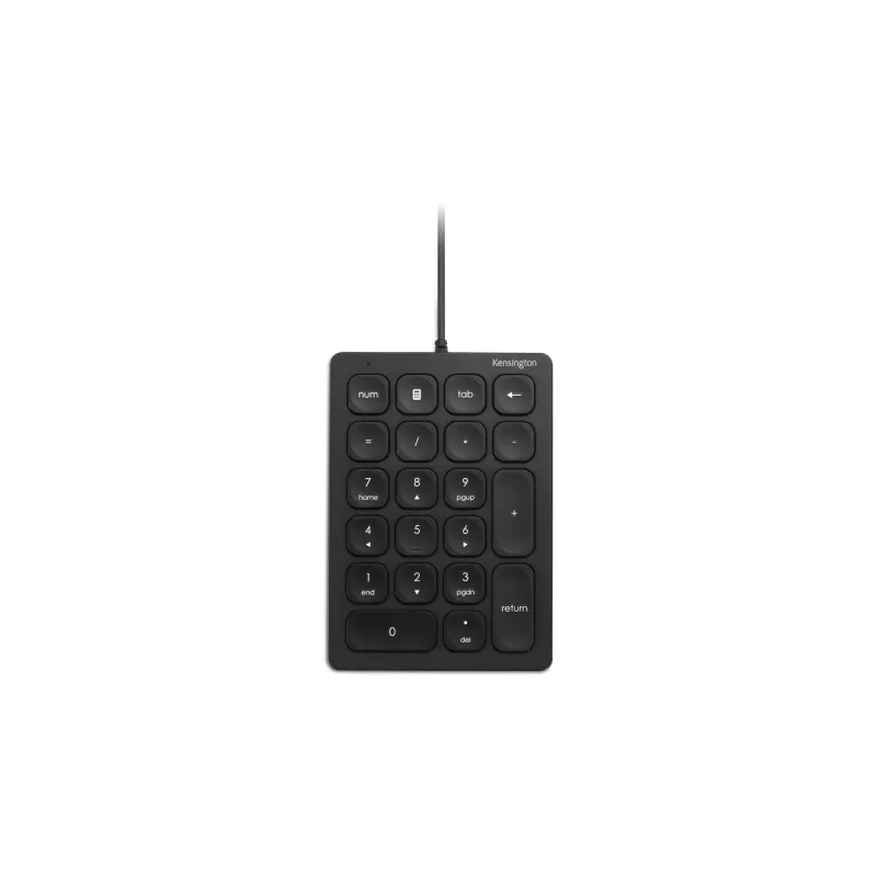 Kensington Wired Numeric Keypad, USB, 21 klavišai, nešiojamam/kompiuteriui, juoda